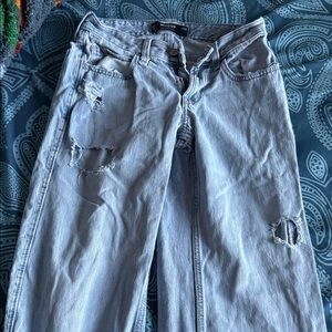 Hollister Faded Blue Ripped Jeans
